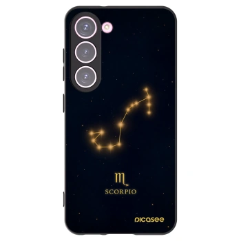 Picasee Μαύρη θήκη σιλικόνης για Samsung Galaxy S23 5G - SCORPIO