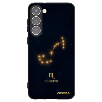 Picasee Μαύρη θήκη σιλικόνης για Samsung Galaxy S23+ 5G - SCORPIO