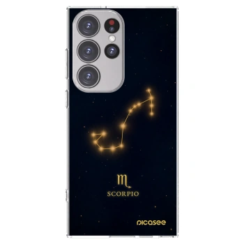 Picasee διαφανής θήκη σιλικόνης Samsung Galaxy S23 Ultra 5G - SCORPIO