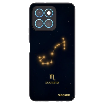 Picasee Μαύρη θήκη σιλικόνης για Honor X8 5G - SCORPIO