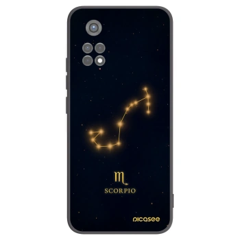 Picasee Μαύρη θήκη σιλικόνης για Xiaomi Redmi Note 11S 5G - SCORPIO