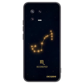 Picasee Μαύρη θήκη σιλικόνης για Xiaomi 13 Pro - SCORPIO