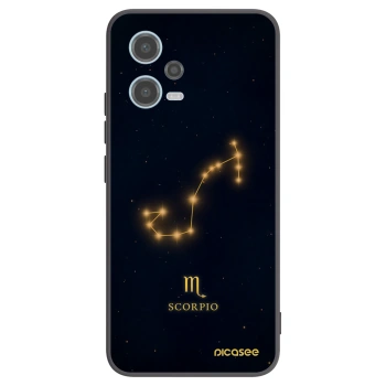 Picasee Μαύρη θήκη σιλικόνης για Xiaomi Redmi Note 12 5G - SCORPIO