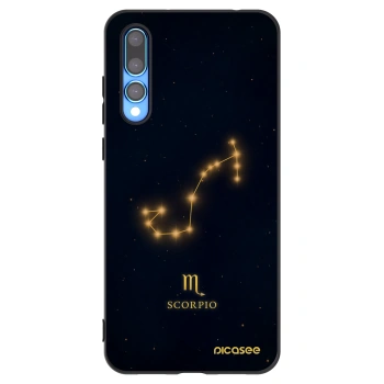 Picasee Μαύρη θήκη σιλικόνης για Huawei P20 Pro - SCORPIO
