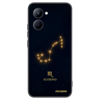 Picasee Μαύρη θήκη σιλικόνης για Realme C33 (2023) - SCORPIO