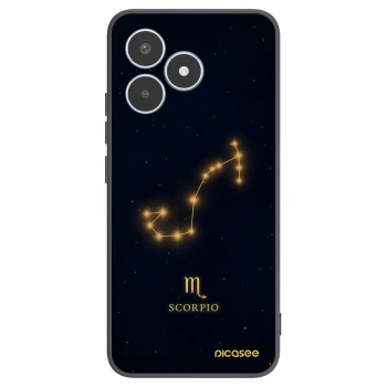 Picasee Μαύρη θήκη σιλικόνης για Realme C53 - SCORPIO