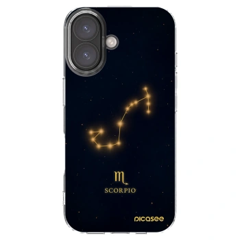 Picasee διαφανής θήκη σιλικόνης Apple iPhone 16 - SCORPIO
