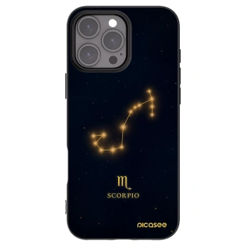 Picasee Μαύρη θήκη σιλικόνης για Apple iPhone 16 Pro Max - SCORPIO