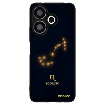 Picasee Μαύρη θήκη σιλικόνης για Xiaomi Redmi 13 4G - SCORPIO