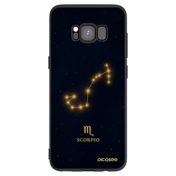 Picasee Μαύρη θήκη σιλικόνης για Samsung Galaxy S8 G950F - SCORPIO