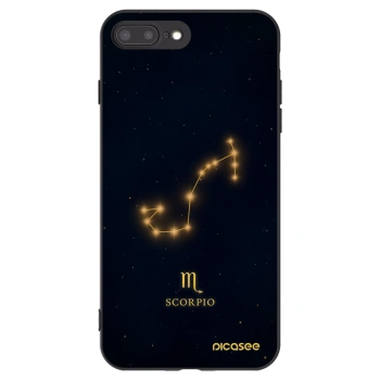 Picasee Μαύρη θήκη σιλικόνης για Apple iPhone 7 Plus - SCORPIO