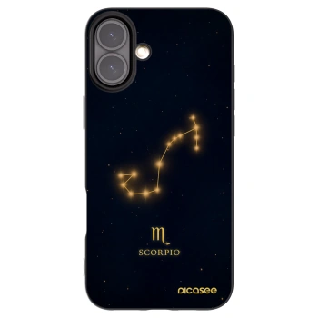 Picasee Μαύρη θήκη σιλικόνης για Apple iPhone 16 Plus - SCORPIO