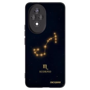 Picasee Μαύρη θήκη σιλικόνης για Honor 200 Pro 5G - SCORPIO