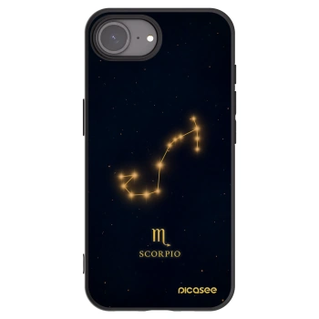 Picasee Μαύρη θήκη σιλικόνης για Apple iPhone 16e - SCORPIO