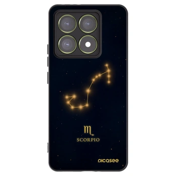 Picasee Μαύρη θήκη σιλικόνης για Xiaomi 14T - SCORPIO