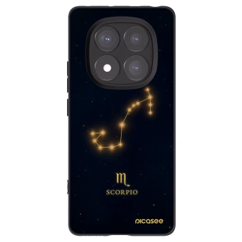 Picasee Μαύρη θήκη σιλικόνης για Xiaomi Redmi Note 14 Pro 5G - SCORPIO