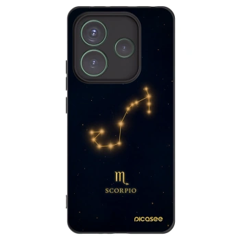 Picasee Μαύρη θήκη σιλικόνης για Xiaomi Redmi Note 14 5G - SCORPIO