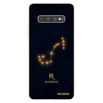 Picasee διαφανής θήκη σιλικόνης Samsung Galaxy S10 Plus G975 - SCORPIO