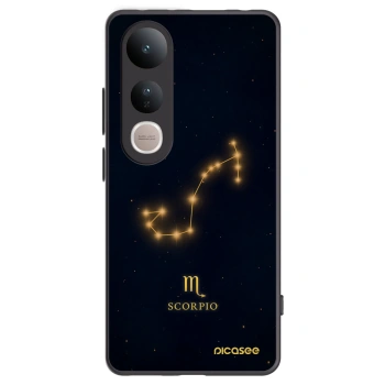 Picasee Μαύρη θήκη σιλικόνης για Vivo V50 Lite 5G - SCORPIO
