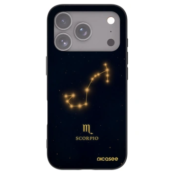 Picasee Μαύρη θήκη σιλικόνης για Apple iPhone 17 Pro - SCORPIO