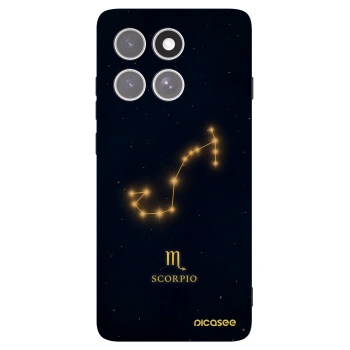 Picasee Μαύρη θήκη σιλικόνης για Motorola Edge 60 Pro - SCORPIO