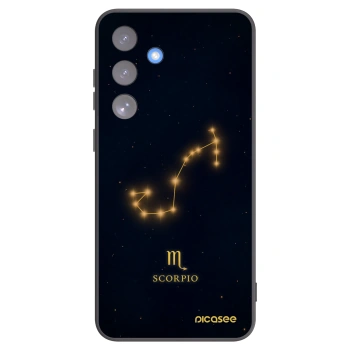 Picasee Μαύρη θήκη σιλικόνης για Samsung Galaxy S25 FE 5G - SCORPIO