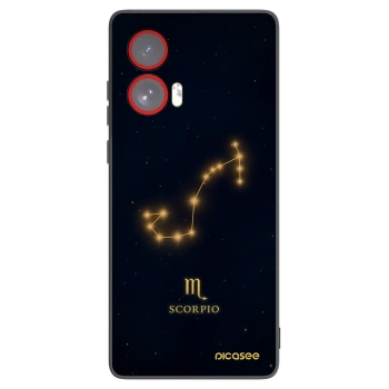 Picasee Μαύρη θήκη σιλικόνης για Motorola Edge 50 Fusion - SCORPIO