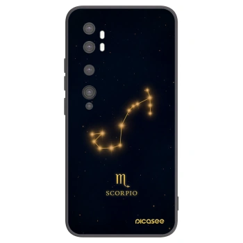 Picasee Μαύρη θήκη σιλικόνης για Xiaomi Mi Note 10 (Pro) - SCORPIO