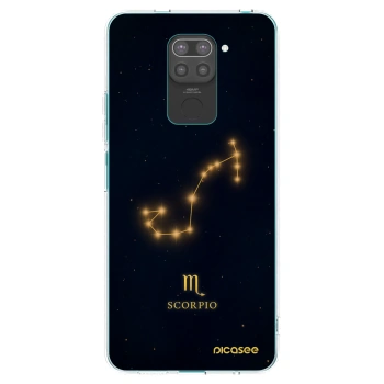 Picasee Μαύρη θήκη σιλικόνης για Xiaomi Redmi Note 9 - SCORPIO