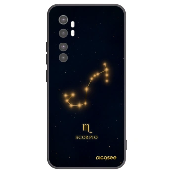 Picasee Μαύρη θήκη σιλικόνης για Xiaomi Mi Note 10 Lite - SCORPIO