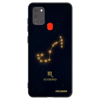 Picasee Μαύρη θήκη σιλικόνης για Samsung Galaxy A21s - SCORPIO