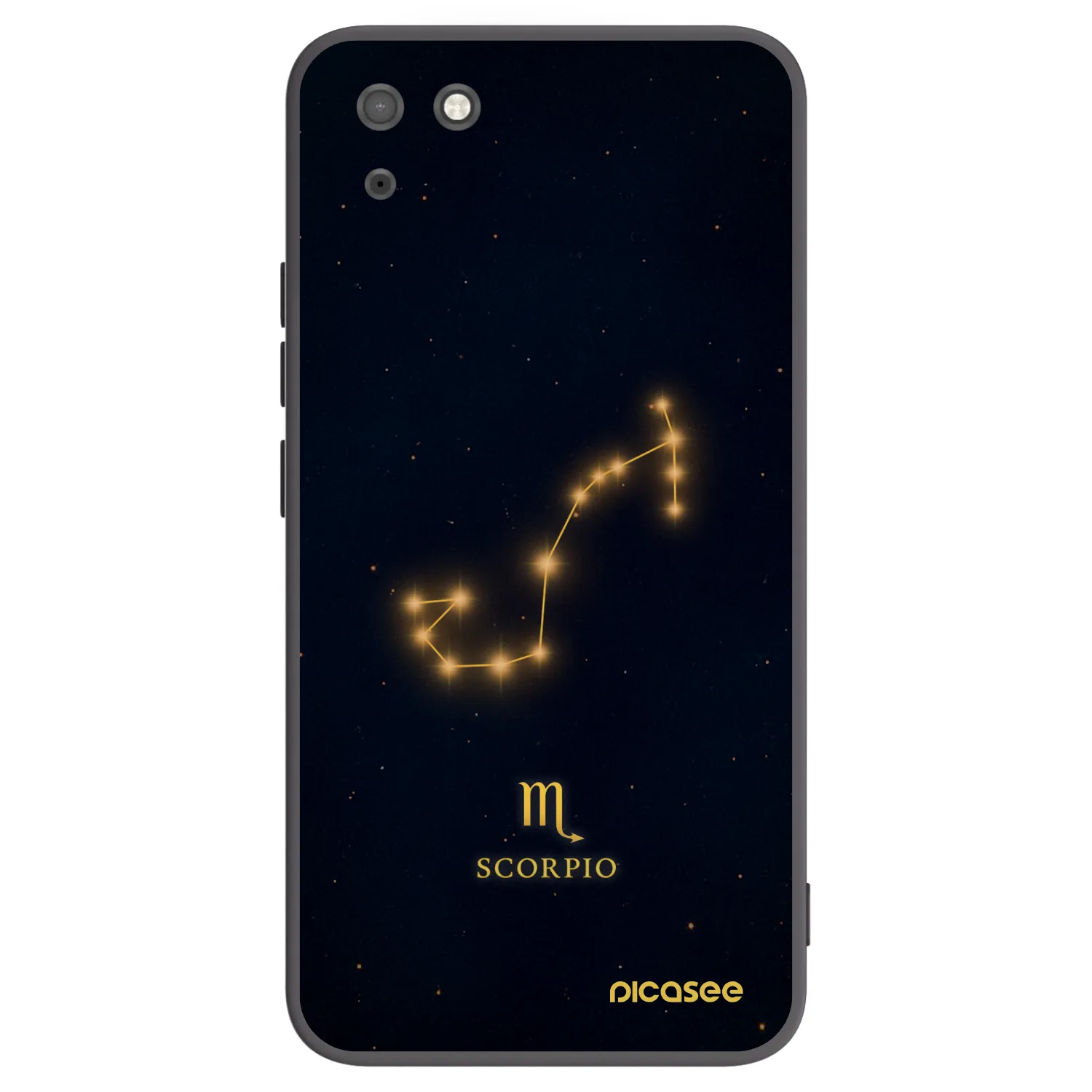 Picasee Μαύρη θήκη σιλικόνης για Huawei Y5P - SCORPIO