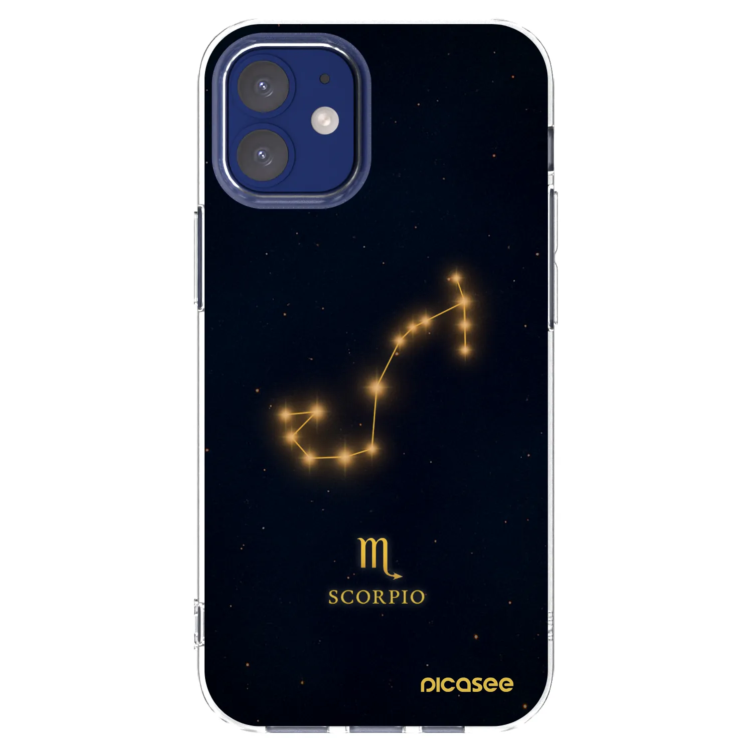 Picasee διαφανής θήκη σιλικόνης Apple iPhone 12 mini - SCORPIO