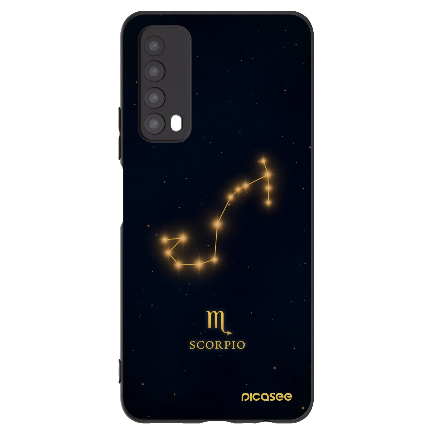 Picasee Μαύρη θήκη σιλικόνης για Huawei P Smart 2021 - SCORPIO