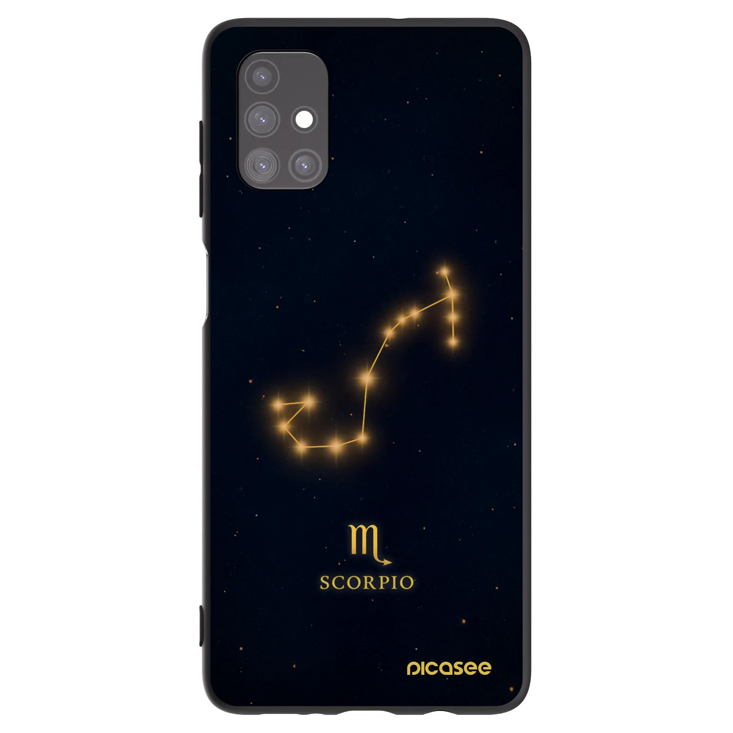 Picasee Μαύρη θήκη σιλικόνης για Samsung Galaxy M51 M515F - SCORPIO
