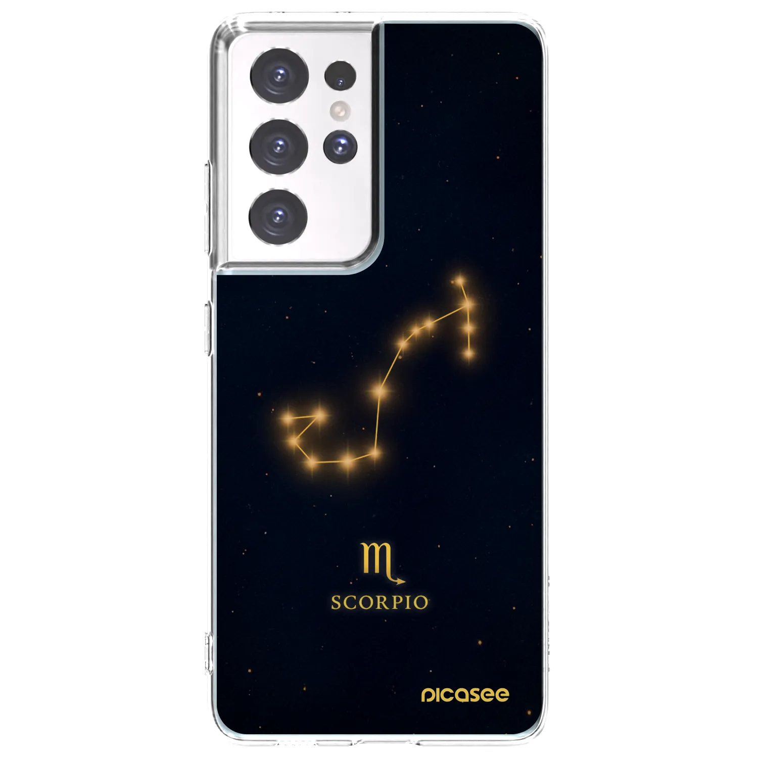 Picasee διαφανής θήκη σιλικόνης Samsung Galaxy S21 Ultra 5G G998B - SCORPIO