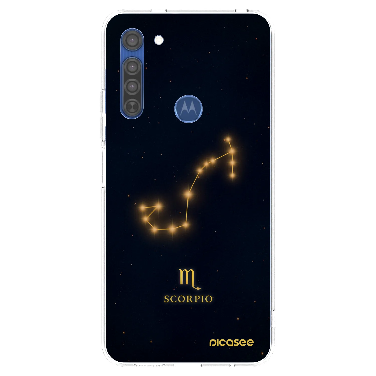 Picasee διαφανής θήκη σιλικόνης Motorola Moto G8 - SCORPIO