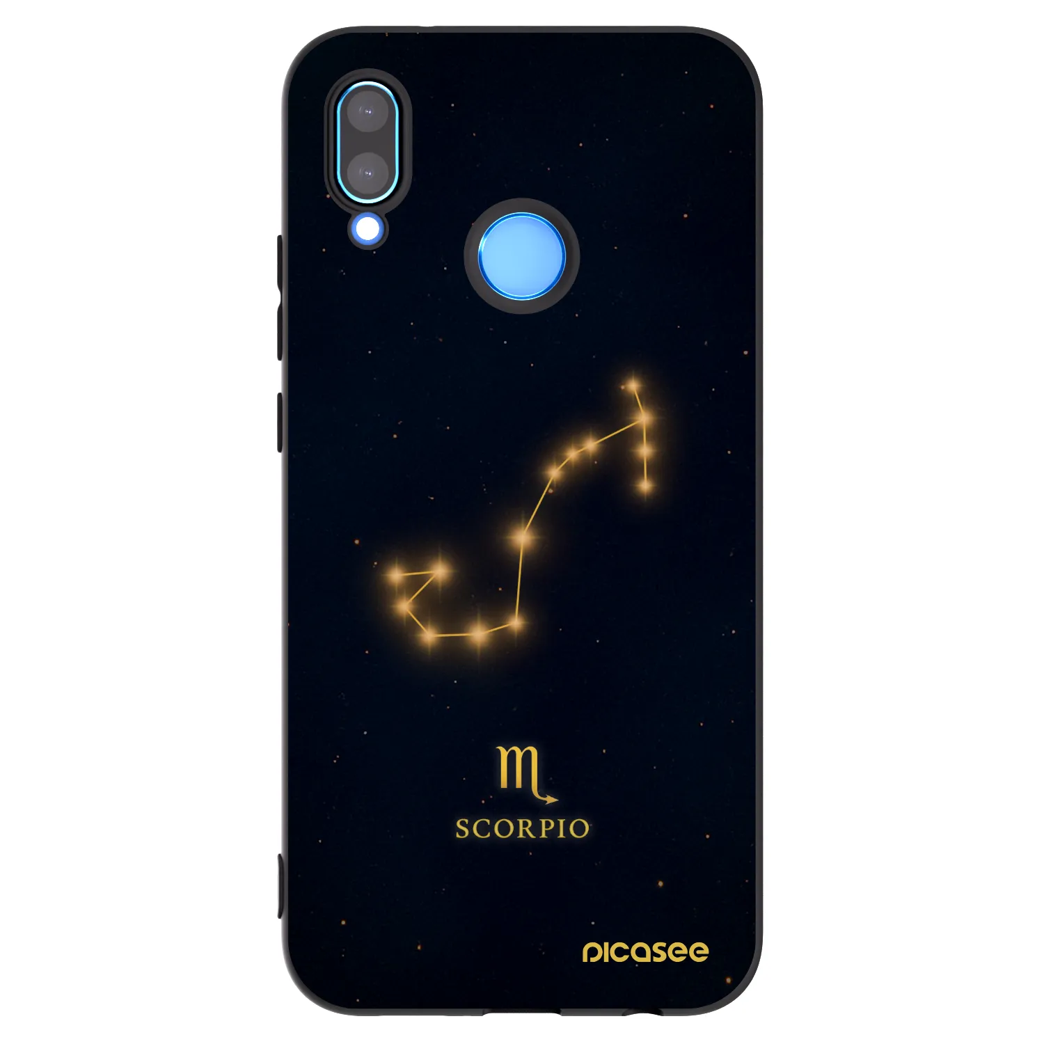 Picasee Μαύρη θήκη σιλικόνης για Huawei P20 Lite - SCORPIO