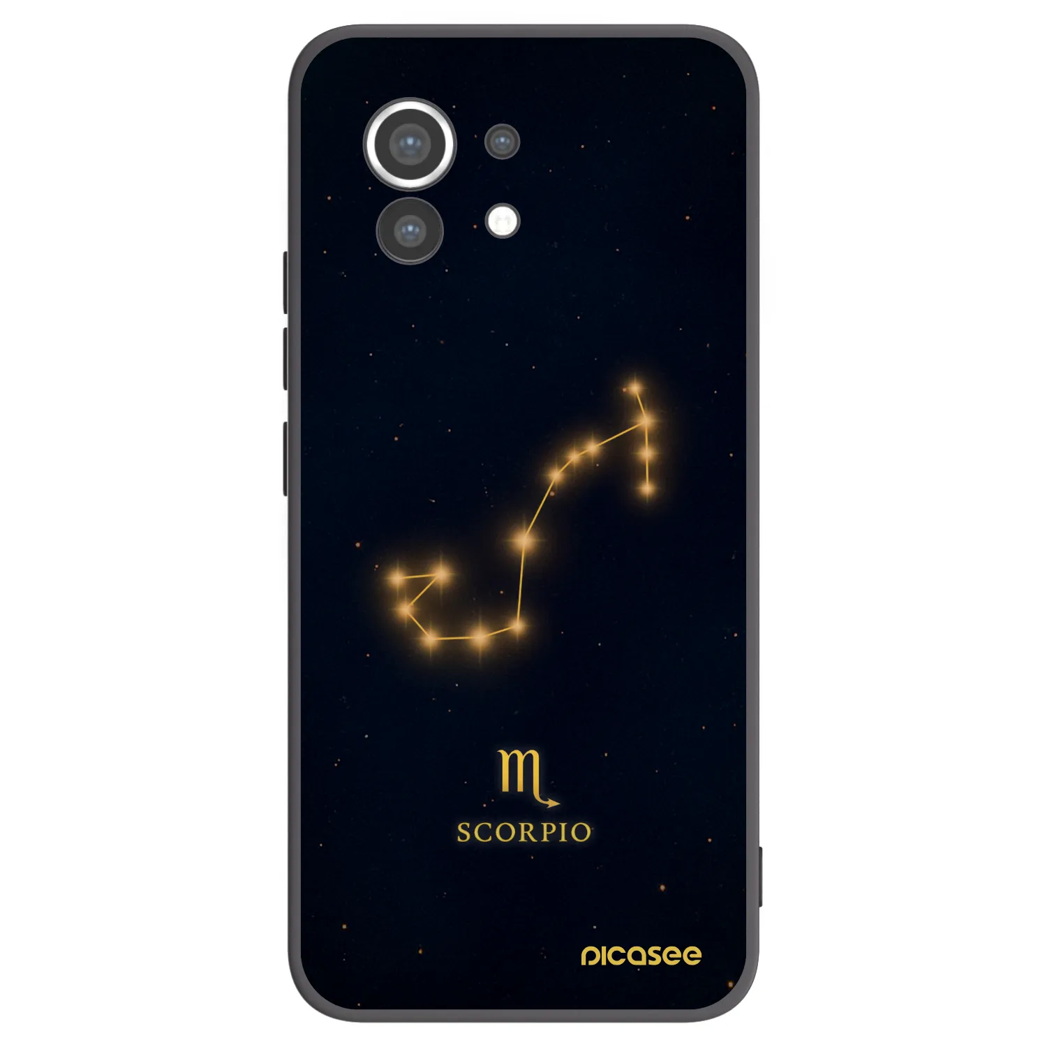 Picasee Μαύρη θήκη σιλικόνης για Xiaomi Mi 11 - SCORPIO