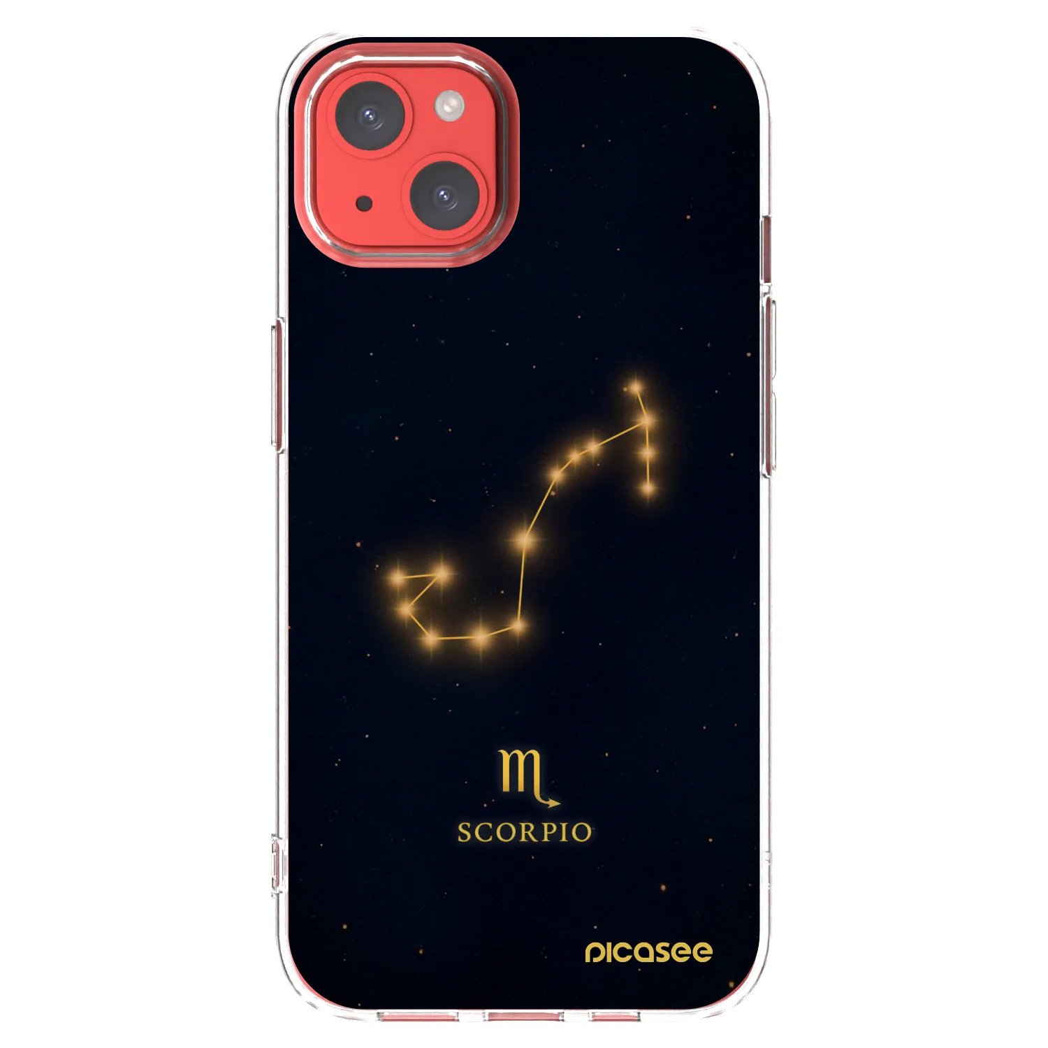 Picasee διαφανής θήκη σιλικόνης Apple iPhone 13 - SCORPIO