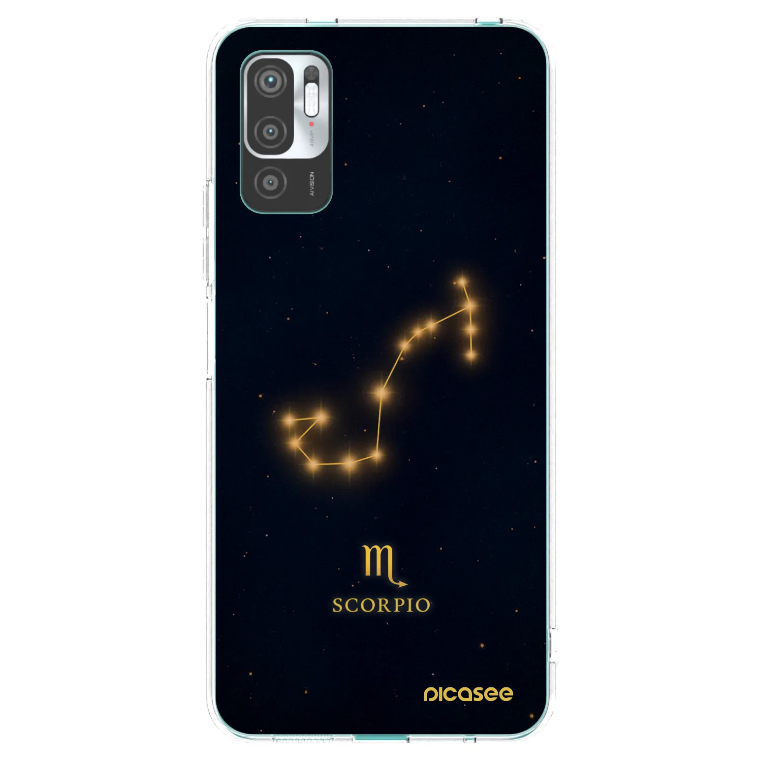 Picasee διαφανής θήκη σιλικόνης Xiaomi Redmi Note 10 5G - SCORPIO