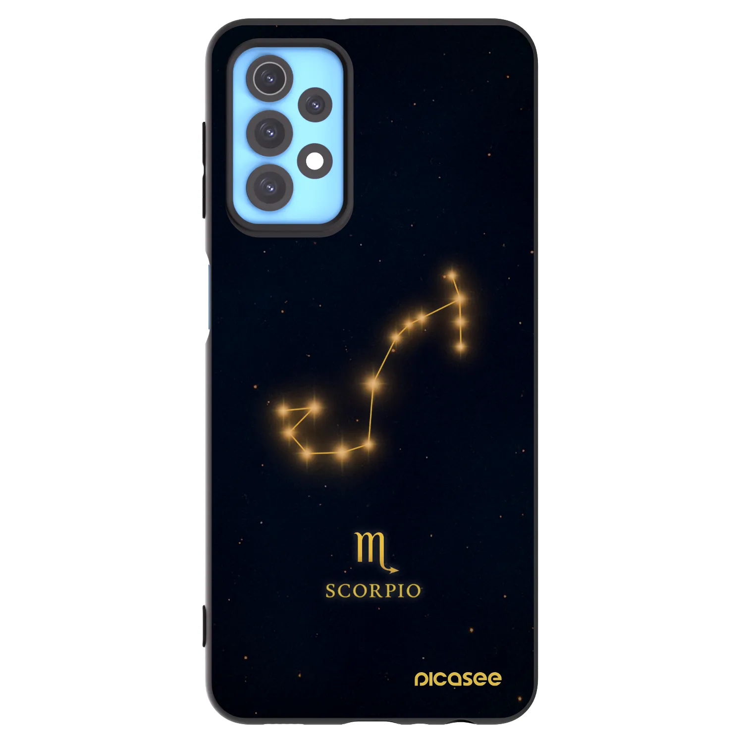 Picasee Μαύρη θήκη σιλικόνης για Samsung Galaxy A32 4G SM-A325F - SCORPIO