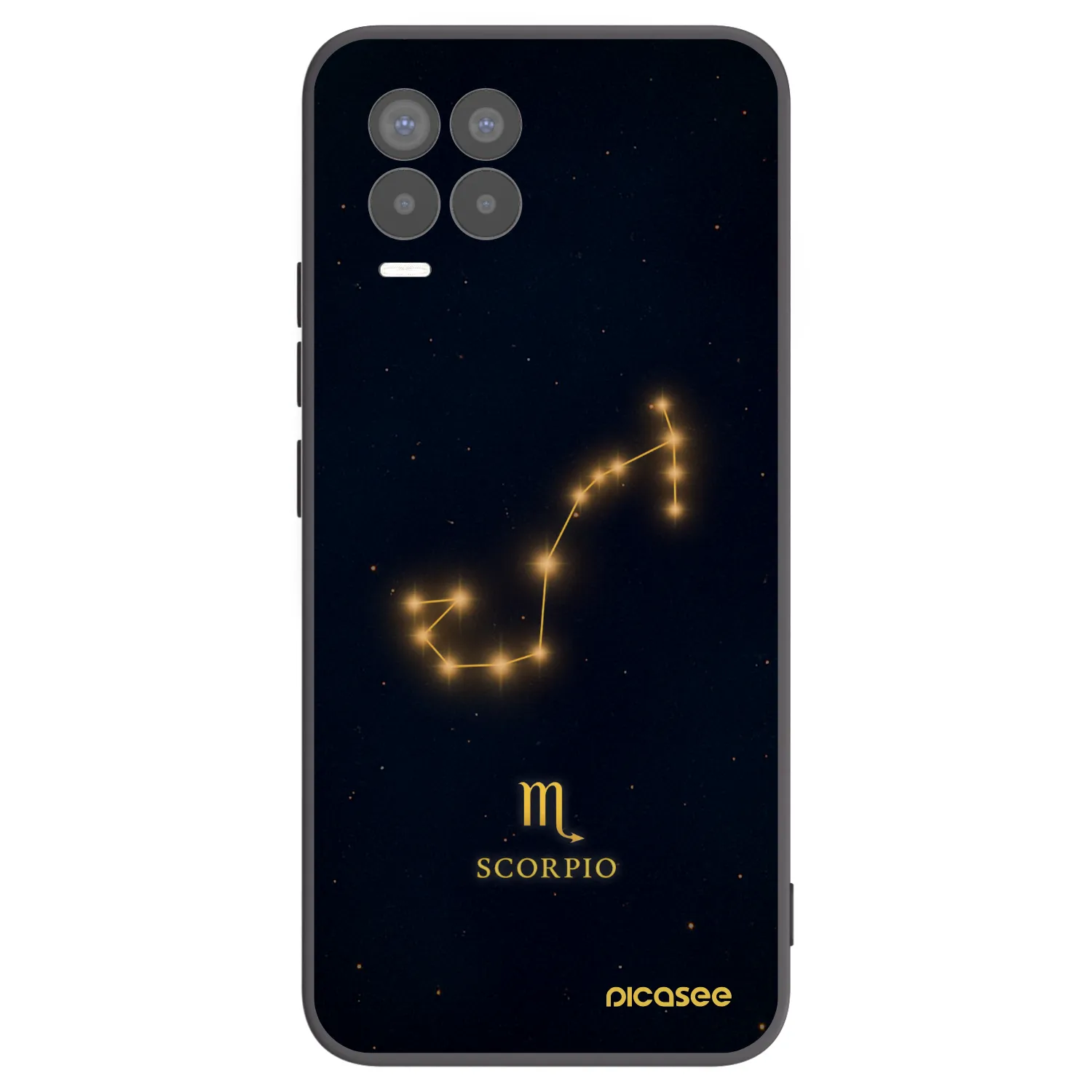 Picasee Μαύρη θήκη σιλικόνης για Realme 8 Pro - SCORPIO