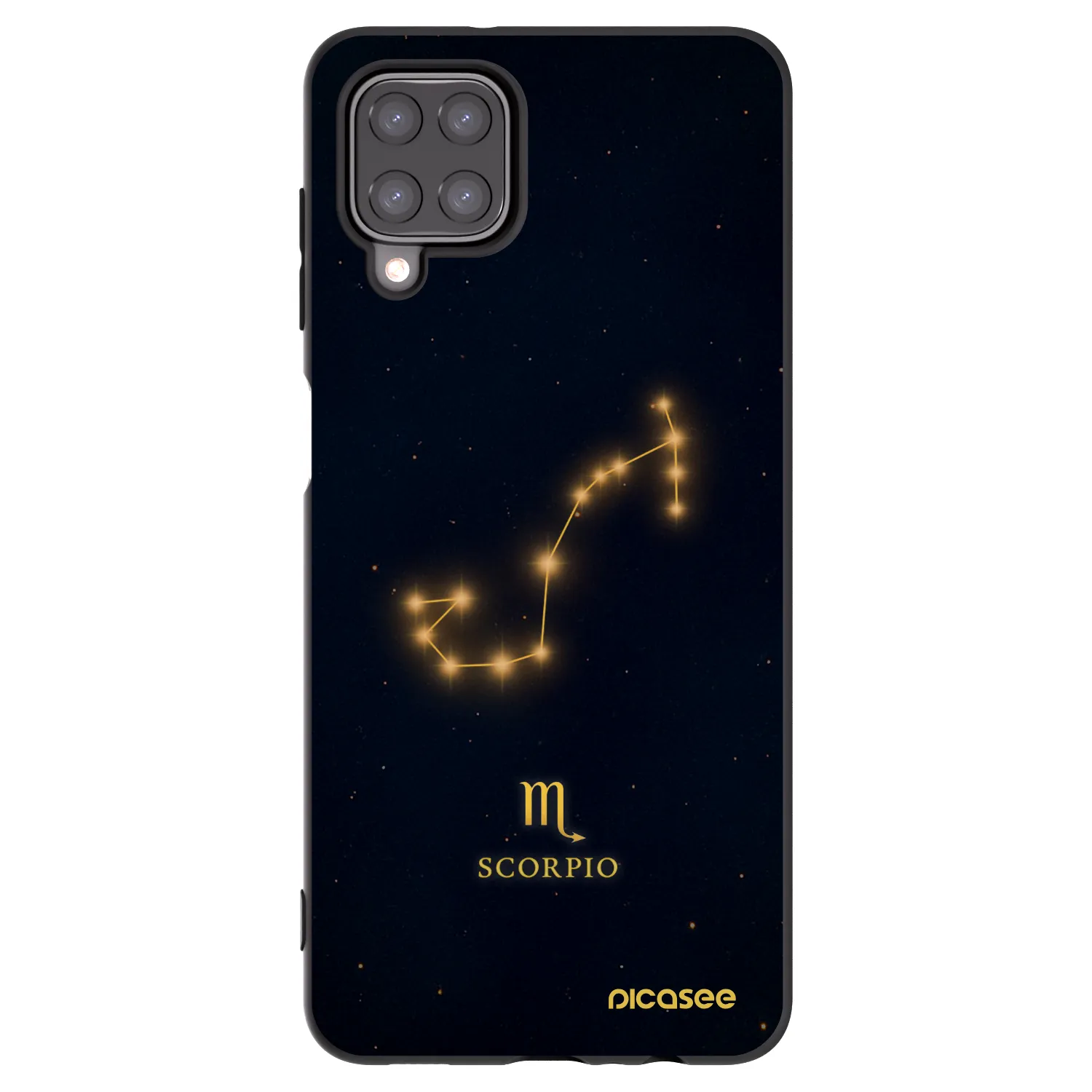 Picasee Μαύρη θήκη σιλικόνης για Samsung Galaxy M12 M127F - SCORPIO
