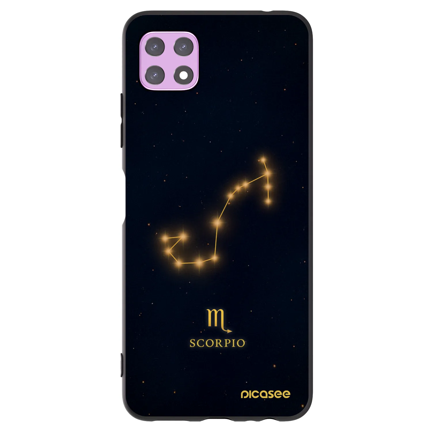 Picasee Μαύρη θήκη σιλικόνης για Samsung Galaxy A22 A226B 5G - SCORPIO