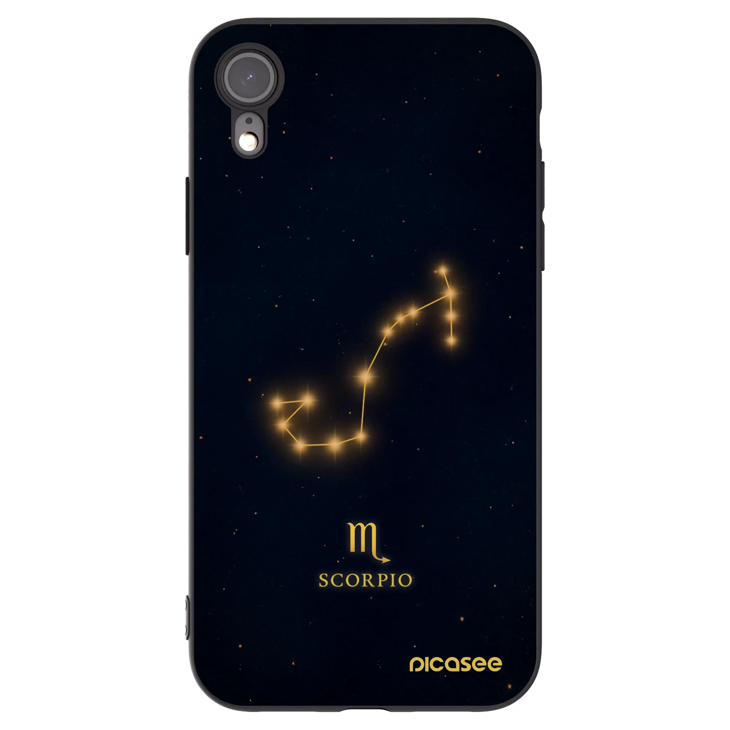 Picasee Μαύρη θήκη σιλικόνης για Apple iPhone 6 Plus/6S Plus - SCORPIO