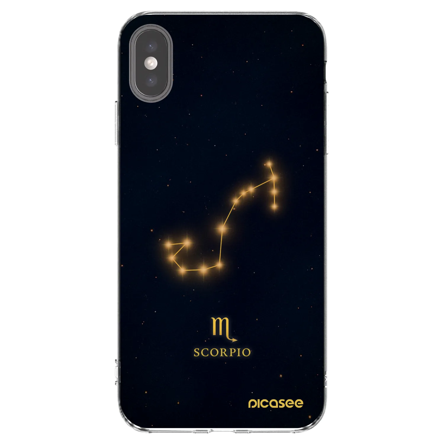 Picasee διαφανής θήκη σιλικόνης Apple iPhone XS Max - SCORPIO