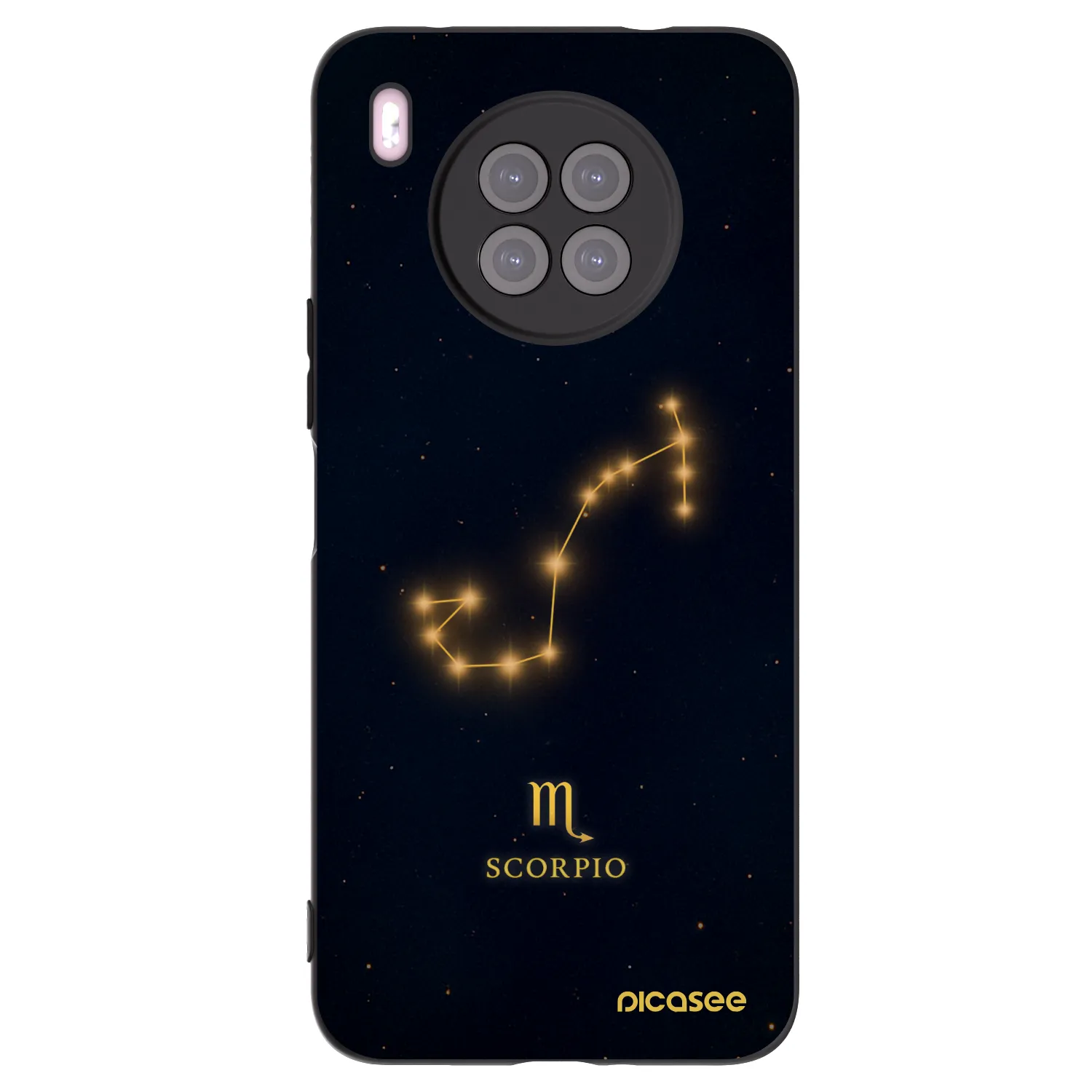 Picasee Μαύρη θήκη σιλικόνης για Huawei Nova 8i - SCORPIO