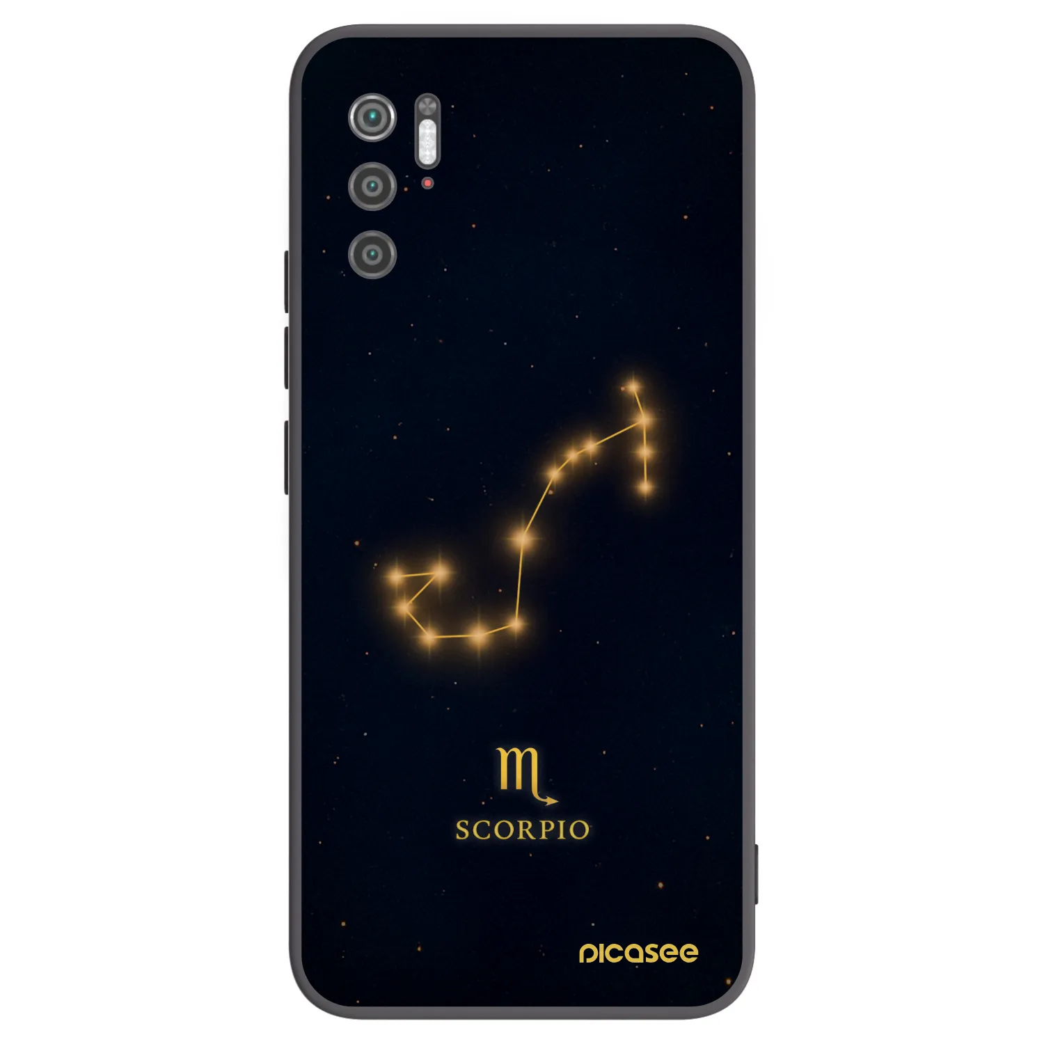 Picasee Μαύρη θήκη σιλικόνης για Xiaomi Poco M3 Pro 5G - SCORPIO