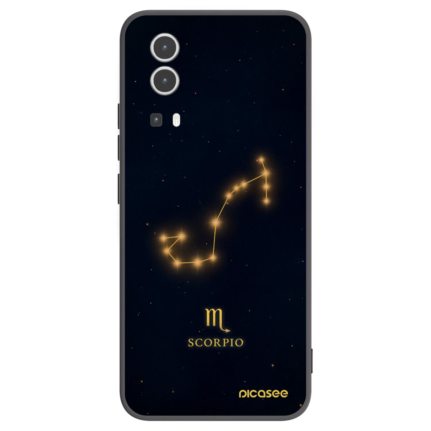 Picasee Μαύρη θήκη σιλικόνης για Vivo Y72 5G - SCORPIO
